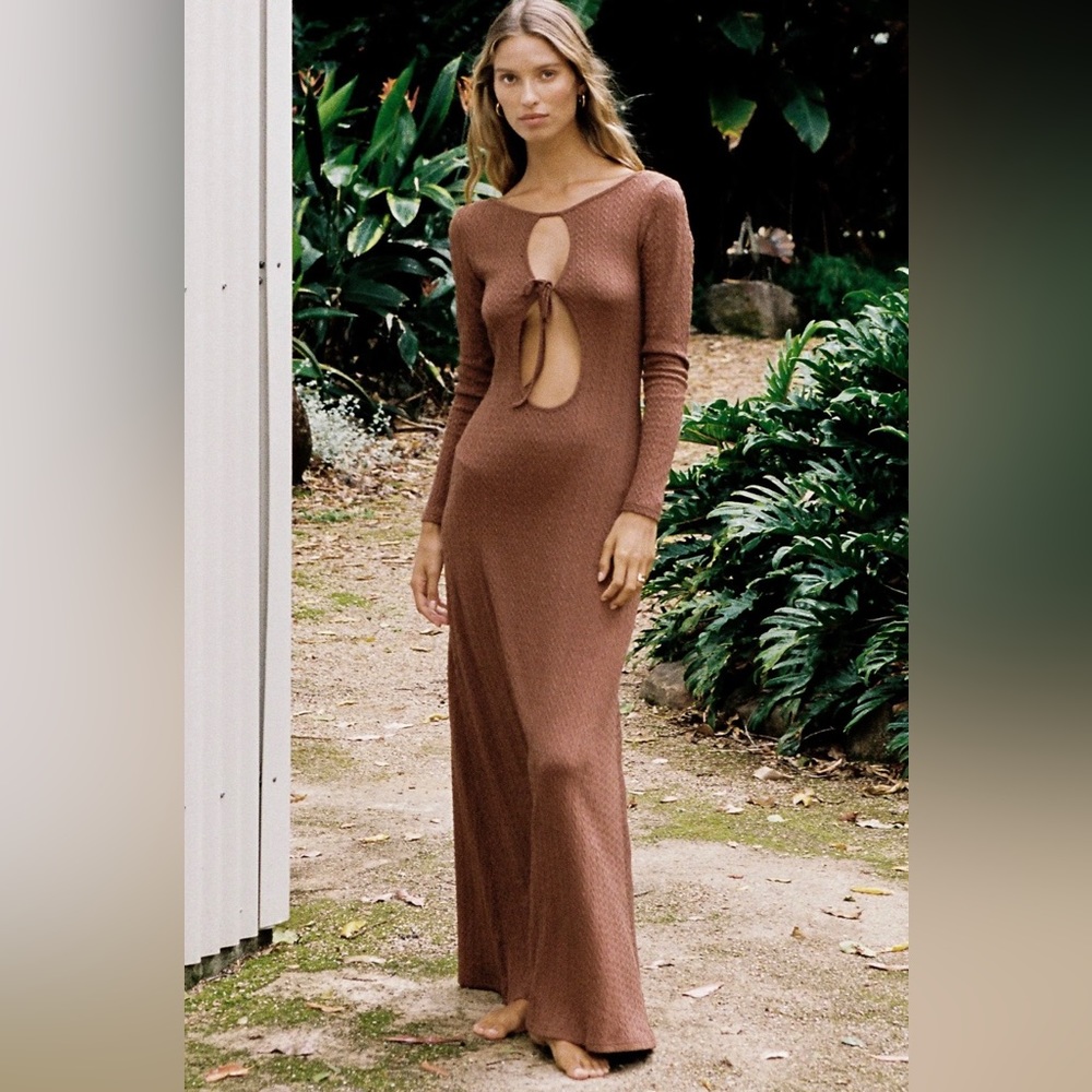SNDYS Tallulah Maxi Dress - Chestnut